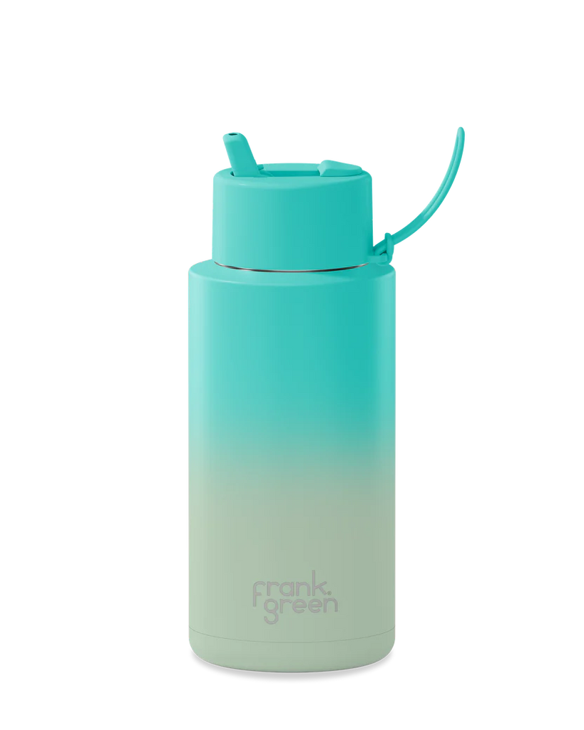 Frank Green ~Gradient ceramic reusable bottle 34oz Bondi Bliss