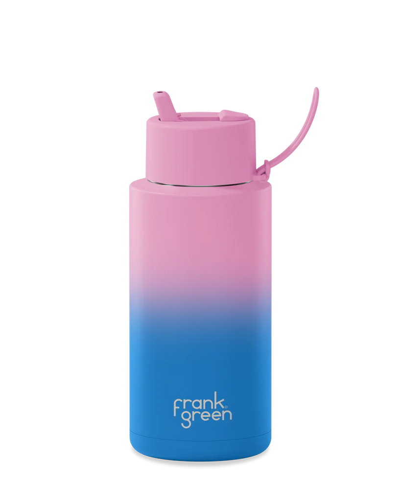 Frank Green ~Gradient ceramic reusable bottle 34oz Wild Orchid