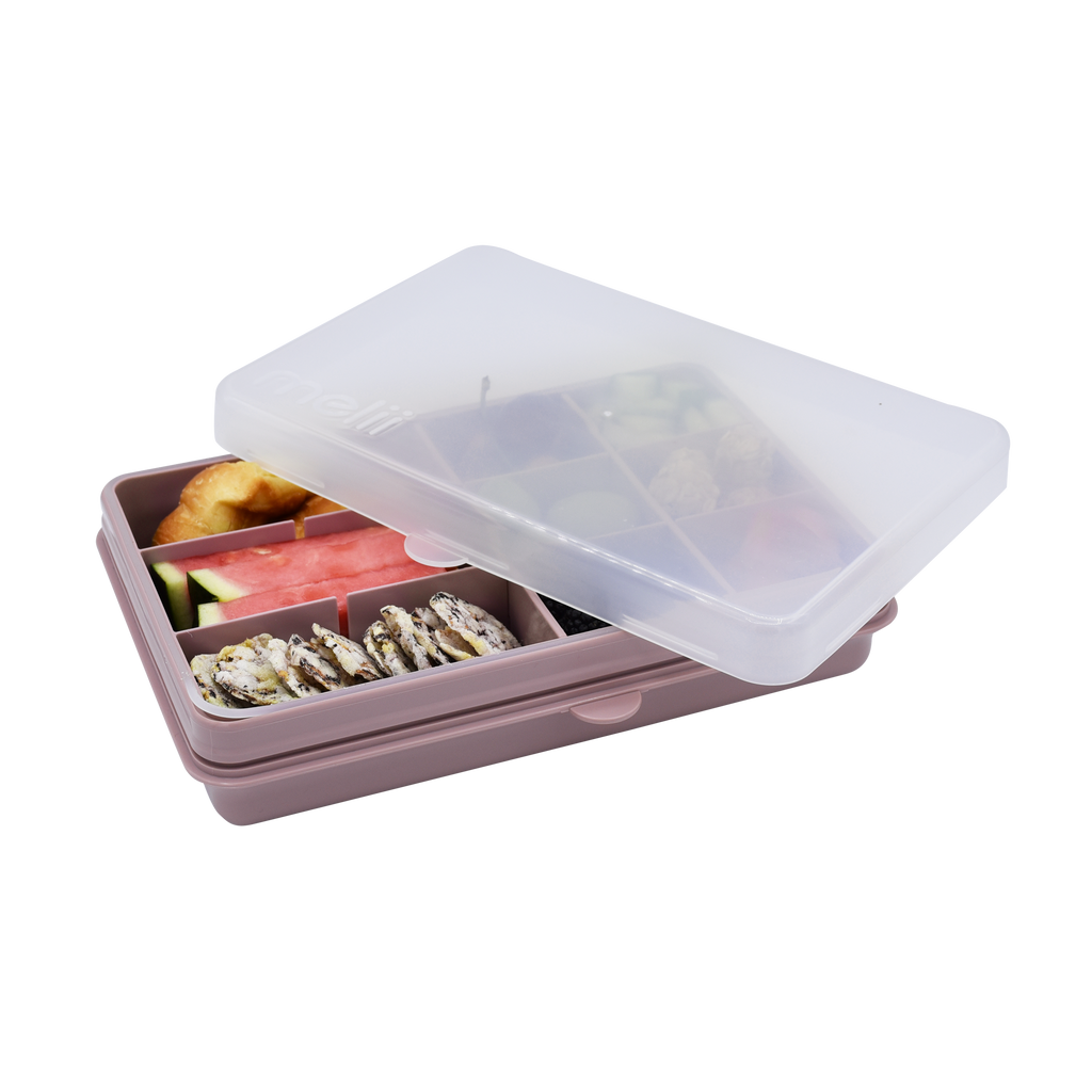 Melii Luxe Snackle Box Pink - 12 Compartment