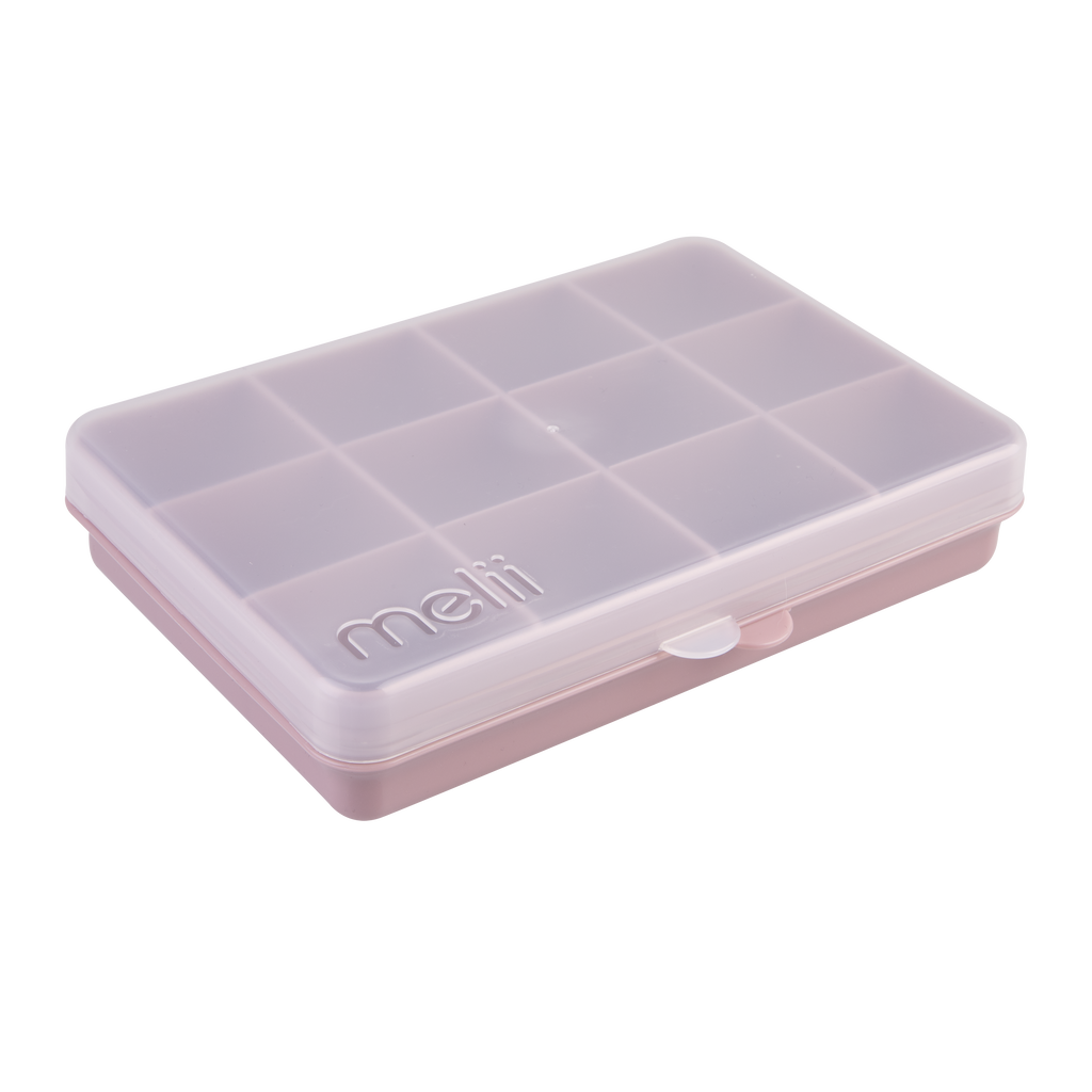 Melii Luxe Snackle Box Pink - 12 Compartment