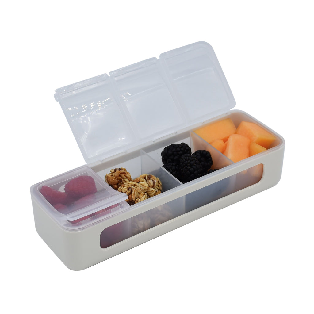 Melii Luxe 4 Snackle Box Ivory - 4 Compartment