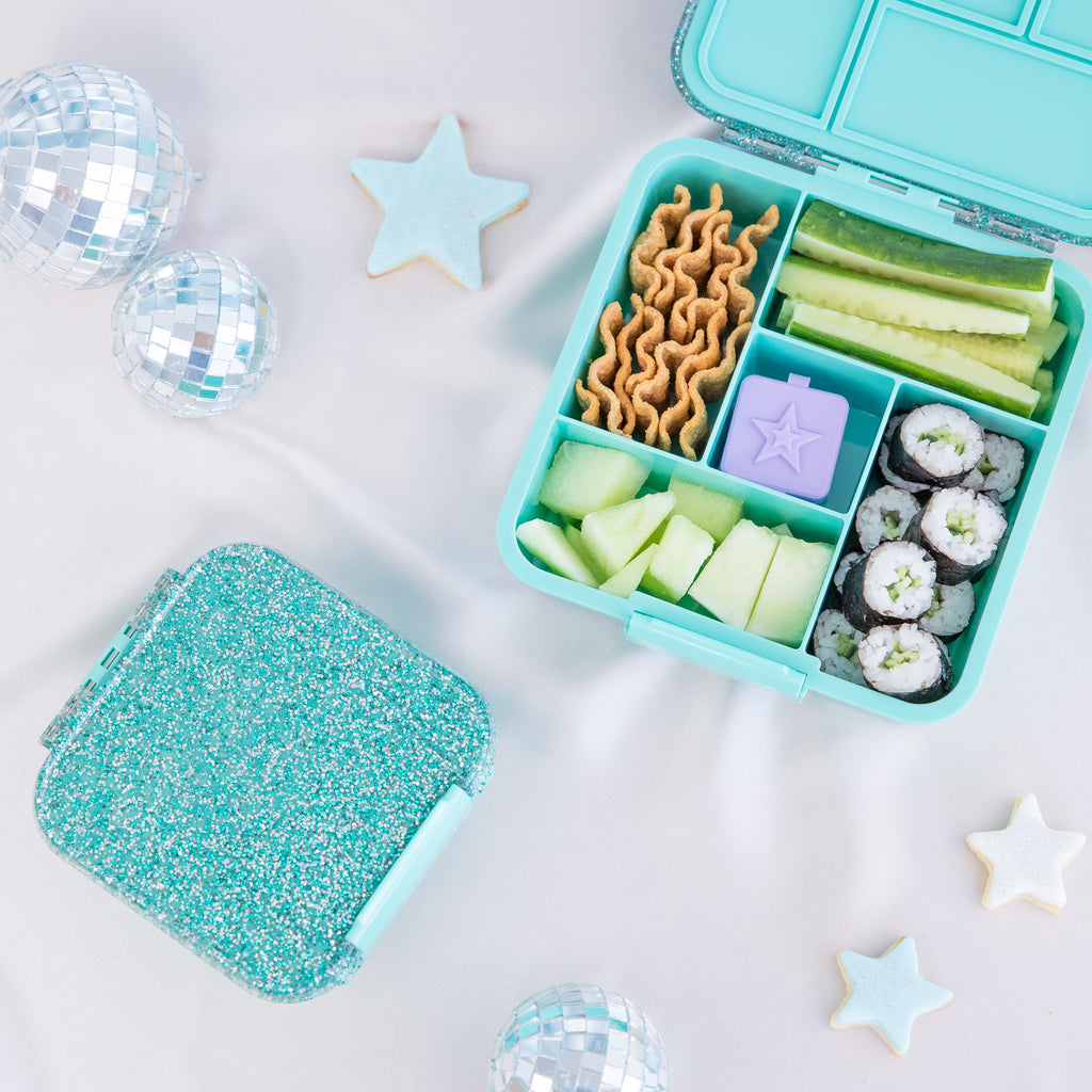 Bento Five – Turquoise Glitter