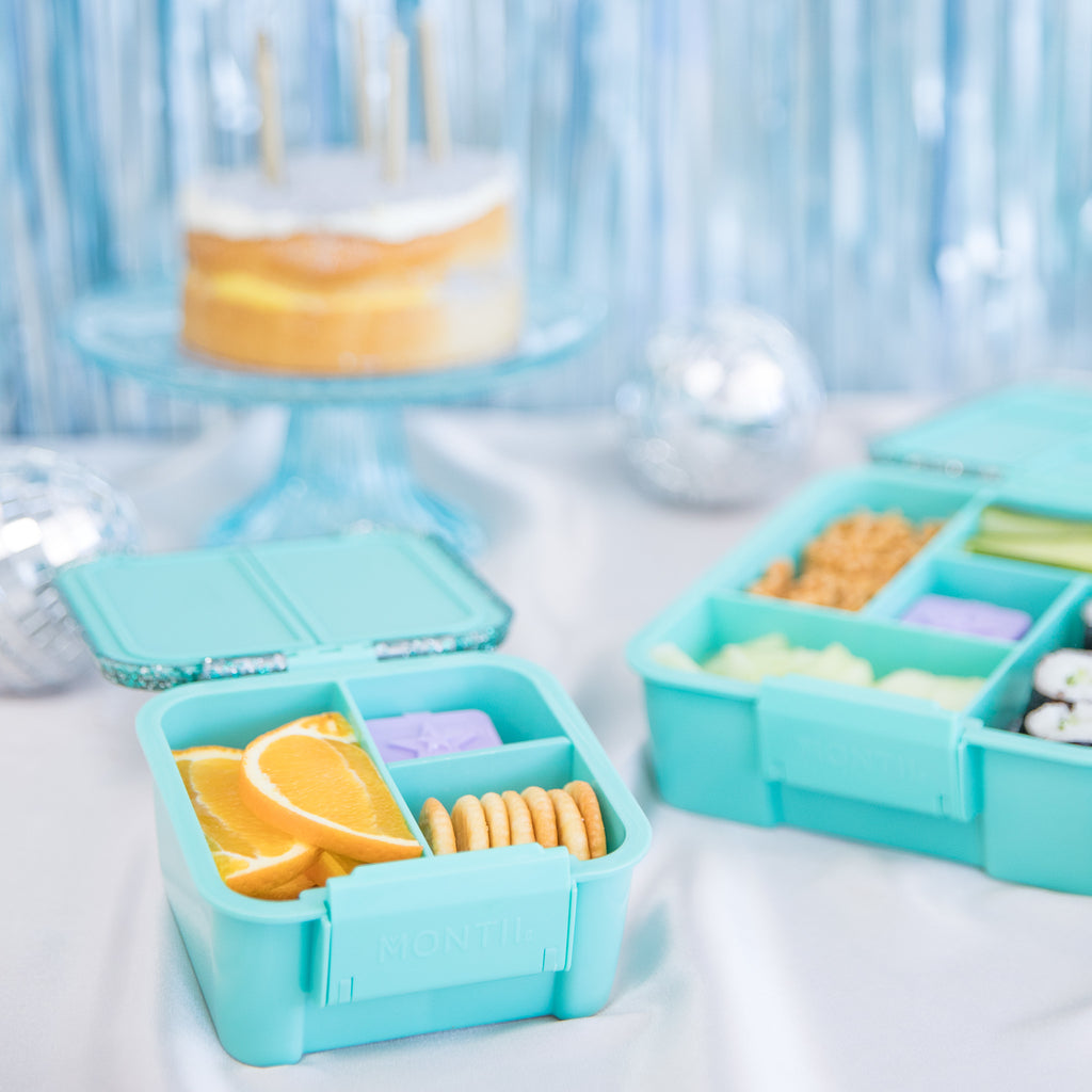 Bento Two - Turquoise Glitter