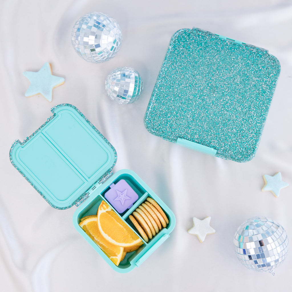 Bento Two - Turquoise Glitter