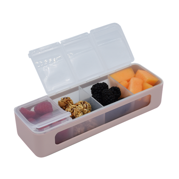 Melii Luxe 4 Snackle Box Pink- 4 Compartment