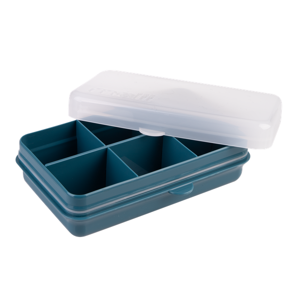 Melii Luxe Snackle Box Mini Blue - 6 Compartment