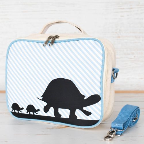 Green Essential Organic Cotton Insulated lunch box - Turtle