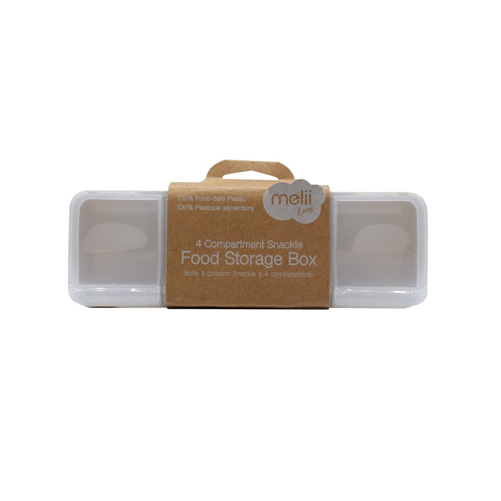 Melii Luxe 4 Snackle Box Ivory - 4 Compartment