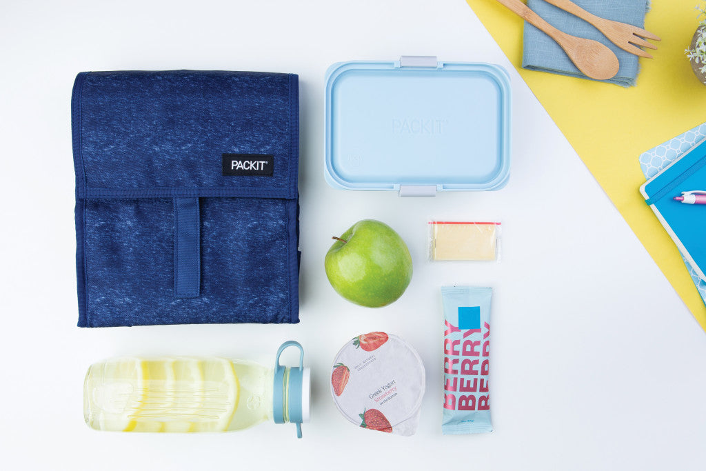 Packit Freezable Snack Box - Navy Heather