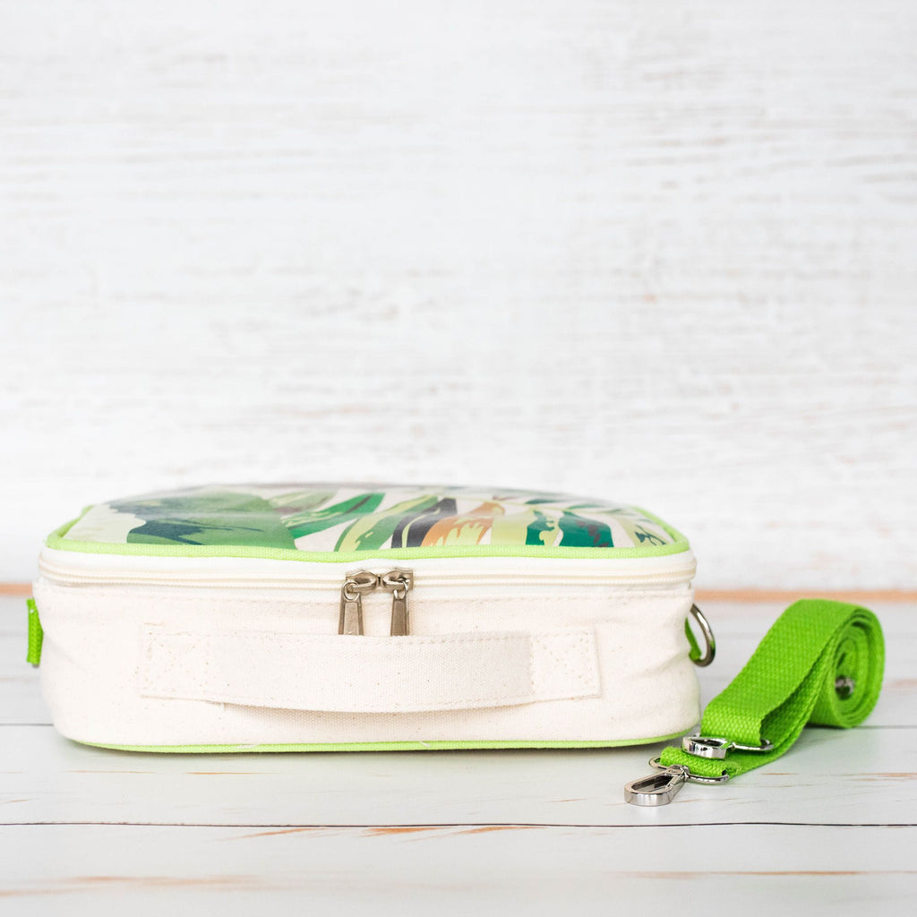 Green Essential Organic Cotton Insulated lunch box - Sloth