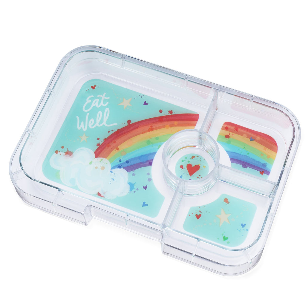 Yumbox Tapas (4 compartment) ~Capri Pink with Rainbow Tray ( Pre-order, ETA mid Jan)