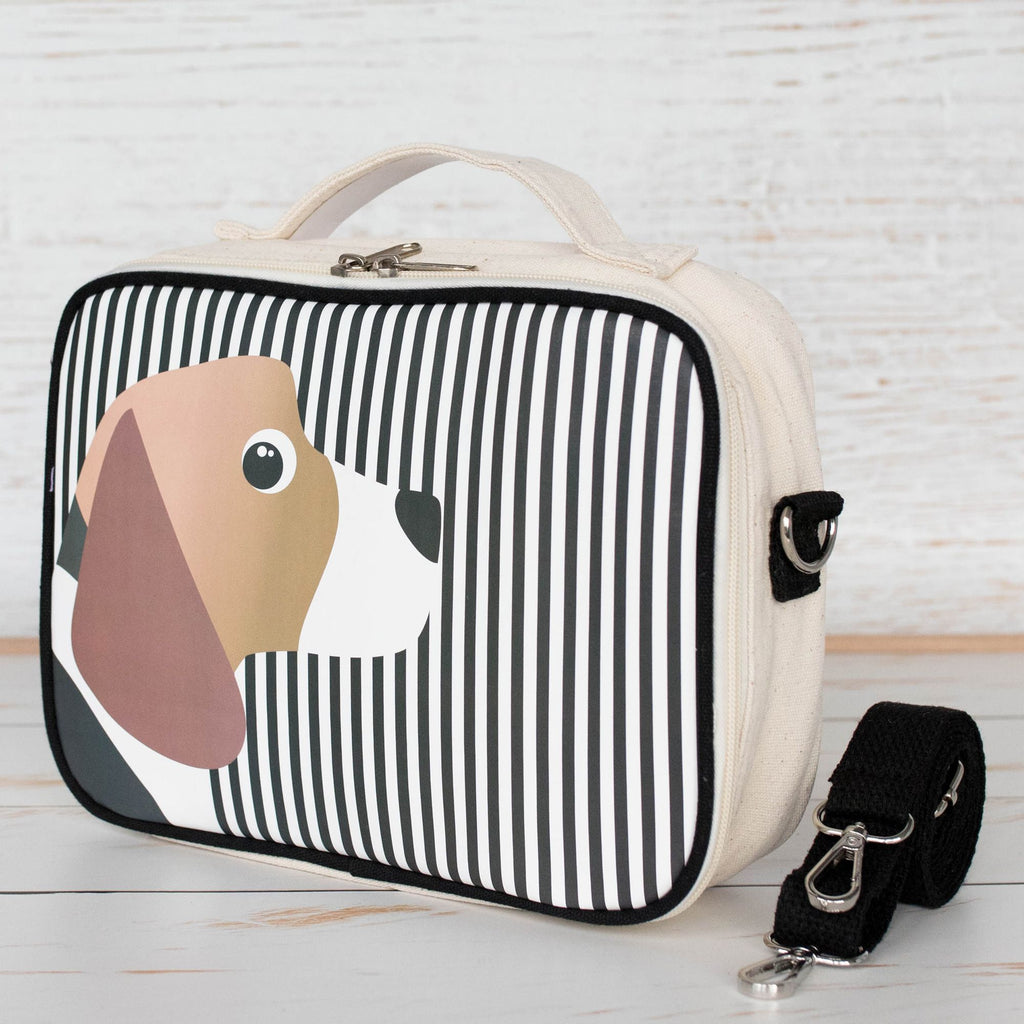 Green Essential Organic Cotton Insulated lunch box - Beagle