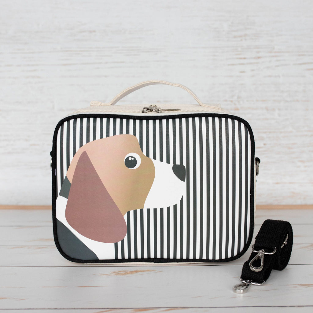 Green Essential Organic Cotton Insulated lunch box - Beagle