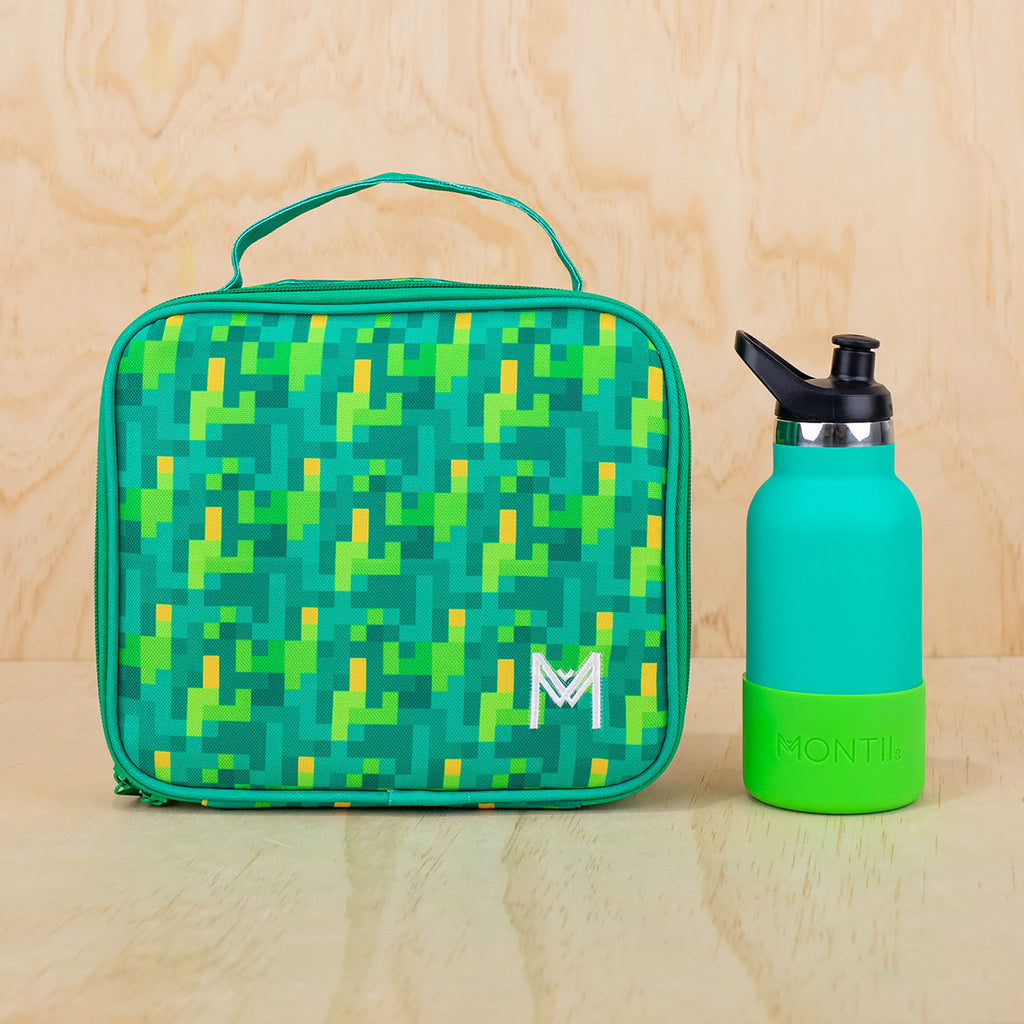 Montii Medium Insulated lunch bag ~ Pixels