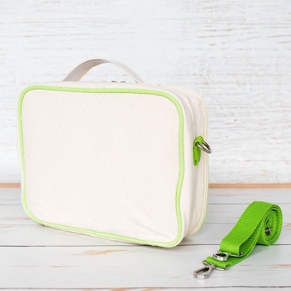 Green Essential Organic Cotton Insulated lunch box - Sloth